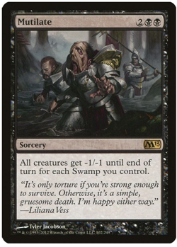 Mutilate #102 - Magic 2013 (M13) PLYD MAGIC CARD MTG TCGShack - Image 1