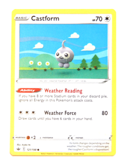 Castform 121/198 (NM, Pokemon Card, Chilling Reign 2021, Colorless, Common) - Image 1