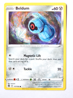 Beldum 117/195 (NM, Pokemon Card, Silver Tempest, 2022, Metal, Common) - Image 1
