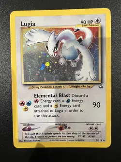 Lugia 9/111 Neo Genesis Unlimited 2000 Pokemon Card Holo Rare NM - Image 1