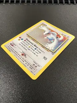 Lugia 9/111 Neo Genesis Unlimited 2000 Pokemon Card Holo Rare NM - Image 3