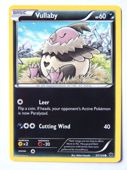 Vullaby 57/124 (NM, Pokemon Card, Fates Collide, 2016, Darkness, Common) - Image 1