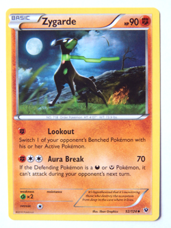 Zygarde 52/124 (NM, Pokemon Card, Fates Collide, 2016, Fighting, Uncommon) - Image 1