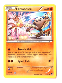 Hitmonlee 47/111 (NM, Pokemon Card, Furious Fists, 2014, Fighting, Uncommon) - Image 1