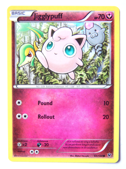 Jigglypuff 65/124 (NM, Pokemon Card, Fates Collide, 2016, Fairy, Common) - Image 1