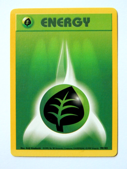 Energy 99/102 (NM, Pokemon Card, Vintage, Base Set, 1999, Grass, Common) - Image 1