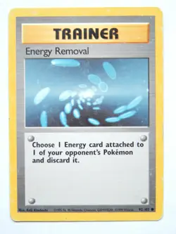 Energy Removal 92/102 (MP, Pokemon Card,Base Set, 1999, Trainer, Common) - Image 1