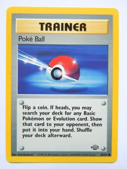 Poke Ball 64/64 (NM, Pokemon Card, Vintage , Jungle, 1999, Trainer, Common) - Image 1