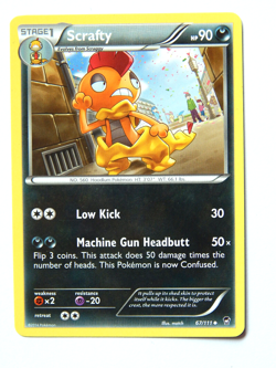 Scrafty 67/111 (NM, Pokemon Card, Furious Fists, 2014, Darkness, Uncommon) - Image 1