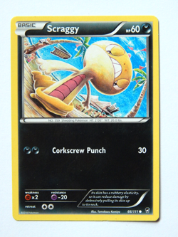 Scraggy 66/111 (NM, Pokemon Card, Furious Fists, 2014, Darkness, Common) - Image 1