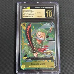 Roronoa Zoro (CS 2024 Event Pack) P-042 One Piece Promo Card - CGC Pristine 10 - Image 2