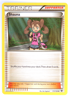 Shauna 111/124 (NM, Pokemon Card, Fates Collide, 2016 Supporter, Uncommon) - Image 1