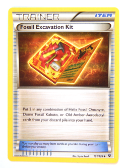 Fossil Excavation Kit 101/124 (NM, Pokemon Card, Fates Collide, Item, Uncommon) - Image 1