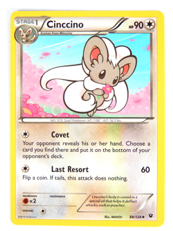 Cinccino 88/124 (NM, Pokemon Card, Fates Collide, 2016, Colorless, Uncommon) - Image 1