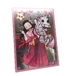 Demon Slayer LR Nezuko Dragon LR Mirror Yami Anime Collectible Trading Card - Image 1