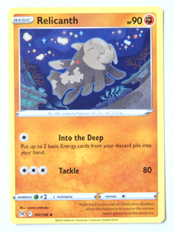 Relicanth 101/196 (NM, Pokemon Card, Lost Origin, 2022, Fighting, Uncommon) - Image 1
