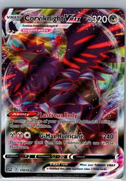Corviknight VMAX 110/163 SWSH05: Battle Styles - Pokemon Card - NM - Image 1