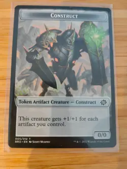 MTG Construct Token 005 The Brothers' War M/NM Free UK P&P - Image 1
