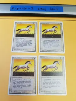 4x Pearl Unicorn | Unlimited | MTG Magic The Gathering Cards - Image 1