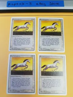 4x Pearl Unicorn | Unlimited | MTG Magic The Gathering Cards - Image 3