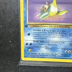 2000 Pokemon FRENCH 1st Edition Fossil Lokhlass-Lapras 25/62 EP - Image 5