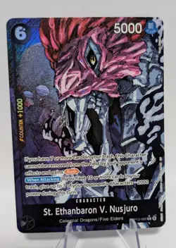 One Piece St. Ethanbaron V. Nusjuro OP13-080 - Alt Art Rare Carrying on His Will - Image 1