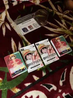 2022 Bandai One Piece Monkey.D.Luffy Pre-Errata Alpha Demo Deck, Promo Pack Lot - Image 3
