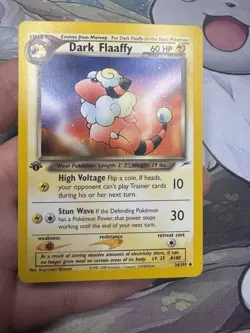 Pokemon Cards: Neo Destiny 1st Edition Uncommon: Dark Flaaffy 34/105 - Image 1