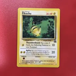 Pikachu # 27 "Bumblebee" Black Star PROMO WOTC Rare Pokemon Card X LP - Image 1