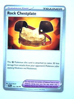 Rock Chestplate 192/198 NM Pokemon Card Scarlet & Violet SVI EN 2023 Uncommon - Image 1