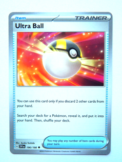 Ultra Ball 196/198 NM Pokemon Card Scarlet & Violet SVI EN 2023 Item Uncommon - Image 1