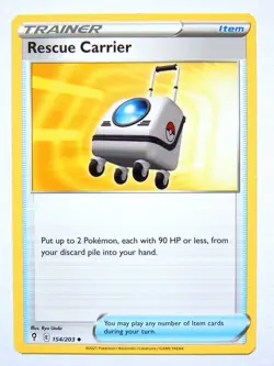 Rescue Carrier 154/203 (NM, Pokemon Card, Evolving Skies, 2021, Item, Uncommon) - Image 1