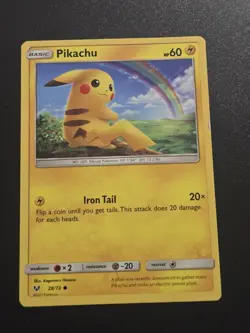 Pikachu 28/73 : Common Mint/Near Mint Pokemon Card : SM3.5: Shining Legends - Image 1