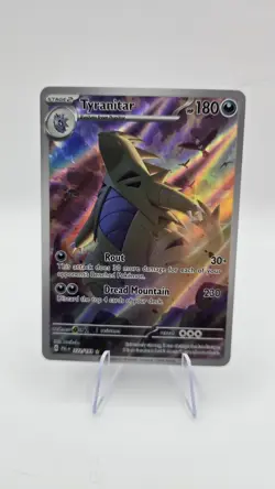 Pokemon TCG Tyranitar Scarlet & Violet Paldea Evolved Holo Card 222/193 IR - Image 1