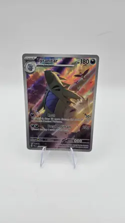 Pokemon TCG Tyranitar Scarlet & Violet Paldea Evolved Holo Card 222/193 IR - Image 3