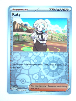 Katy 177/198 NM Pokemon Card Scarlet & Violet SVI EN 2023 Supporter Reverse Holo - Image 1