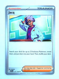 Jacq 175/198 NM Pokemon Card Scarlet & Violet SVI EN 2023 Supporter Uncommon - Image 1