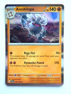Annihilape 109/198 NM Pokemon Card Scarlet & Violet SVI EN Fighting Holo Rare - Image 1