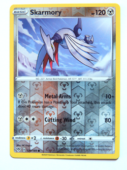 Skarmory 120/189 (NM, Pokemon Card, Darkness Ablaze, 2020, Metal, Reverse Holo) - Image 1