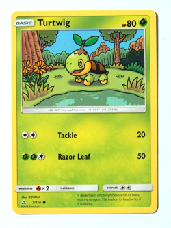 Turtwig 7/156 NM Pokemon TCG Card Ultra Prism 2018 ENG Grass Common - Image 1