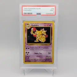 Kadabra 32/102 Base Set PSA 9 MINT FRESH CERT Graded Pokemon TCG Card 1999 WOTC - Image 1
