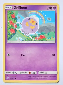 Drifloon 80/236 (NM, Pokemon Card, Unified Minds, 2019, Psychic, Common) - Image 1
