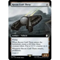 RECON CRAFT THETA (EXTENDED ART) X4 Universes Beyond: Fallout Magic MTG CARD - Image 1