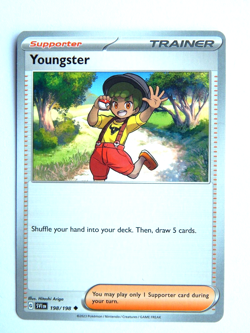 Youngster 198/198 NM Pokemon Card Scarlet & Violet SVI EN Supporter Uncommon - Image 1