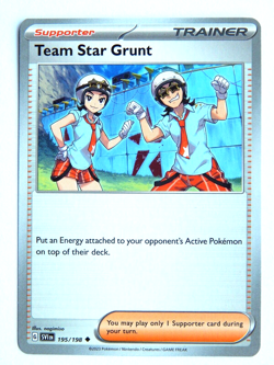 Team Star Grunt 195/198 NM Pokemon Card Scarlet & Violet SVI EN 2023 Uncommon - Image 1