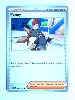 Penny 183/198 NM Pokemon Card Scarlet & Violet SVI EN 2023 Supporter Uncommon - Image 1