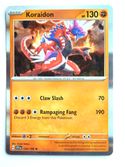 Koraidon 124/198 NM Pokemon Card Scarlet & Violet SVI EN 2023 Fighting Holo Rare - Image 1