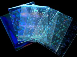 20PCS Holographic Card Sleeves 65x90mm for TCG MTG Pokemon Holder Trading Cards - Image 1