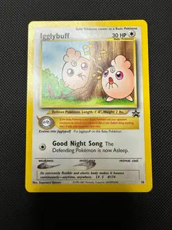 Pokemon Cards Igglybuff 36 Wizards Black Star Promos WOTC Promo NM - Image 1