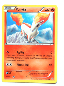 Ponyta 14/106 (NM, Pokemon Card, XY Flashfire, 2014, Fire, Common) - Image 1